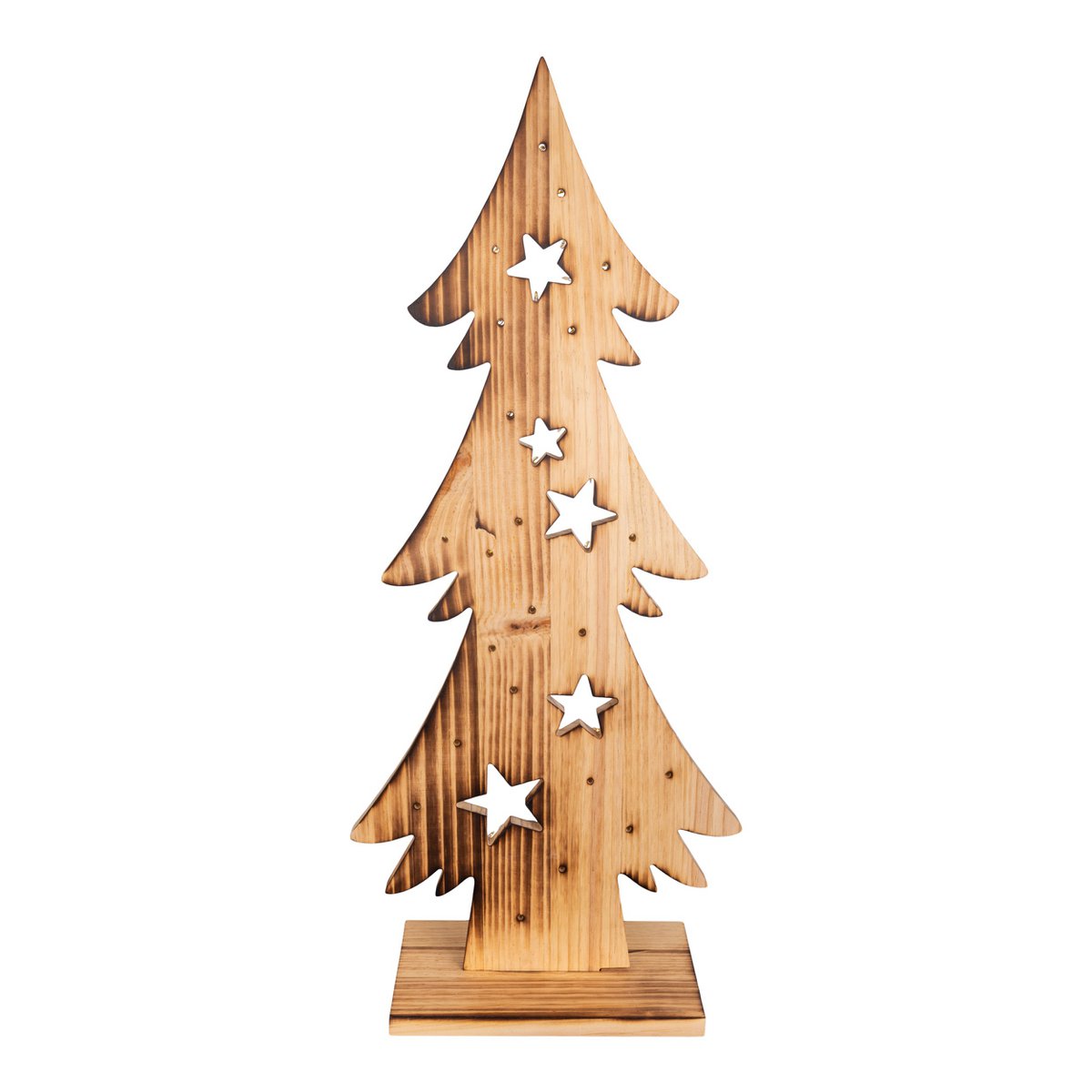 Houten Kerstboom Hoogte 80cm met LED