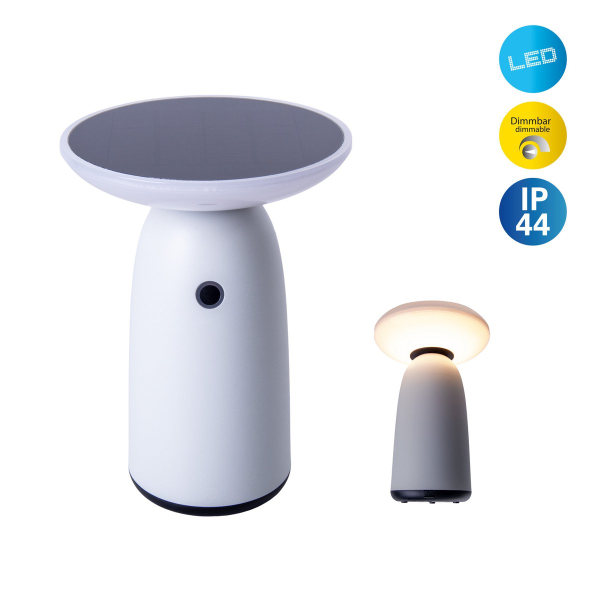 Solar Lamp LED "ADA" Wit H 22,5cm