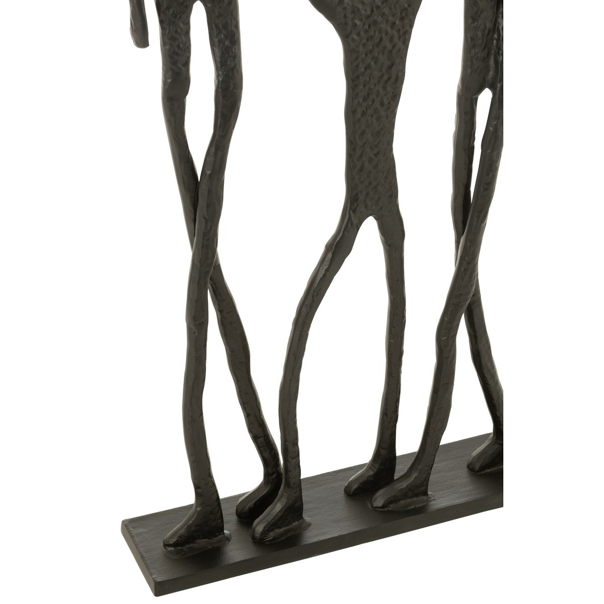 J-Line Figuur Familie Aluminium Zwart