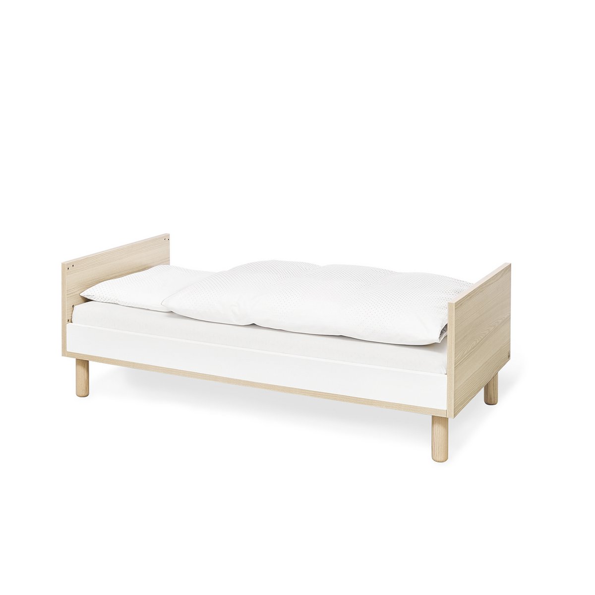 Set 'Flow' breed groot 3 delen: ledikant, brede commode, grote kledingkast