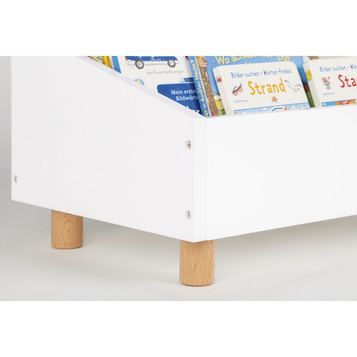 Kinderboekenrek 'Ando', wit