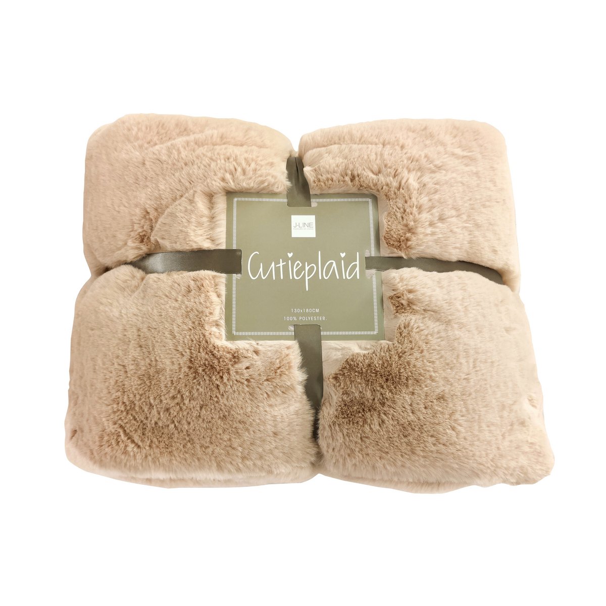 J-Line Plaid Cutie Polyester Licht Camel