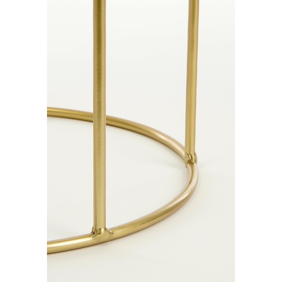 Bloempot op Standaard Favani - Set van 3 - H80 x Ø28cm - Goud