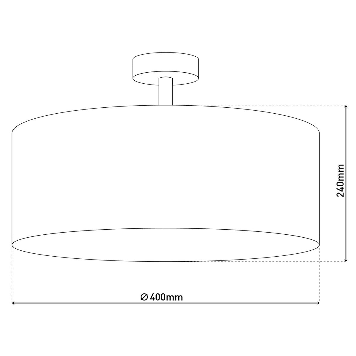 Plafondlamp "New York" diameter 40cm Wit