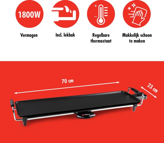 Grill Teppanyaki 1800W 70x23cm
