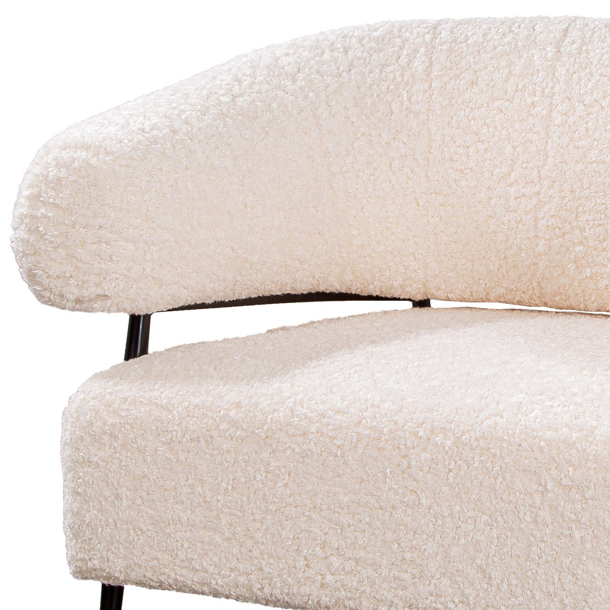 Stoel / fauteuil Torano wit H. 78 cm