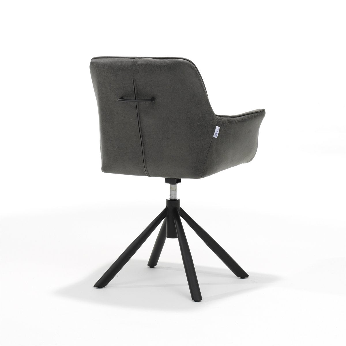 Rapid Armstoel T2-360 Bull Microleder Graphite %2366, Draaivoet 360
