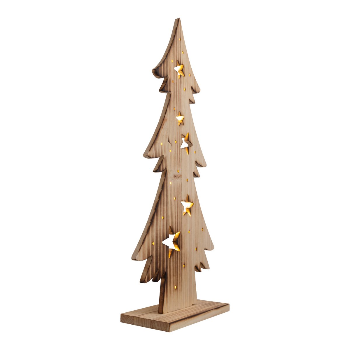 Houten Kerstboom Hoogte 80cm met LED