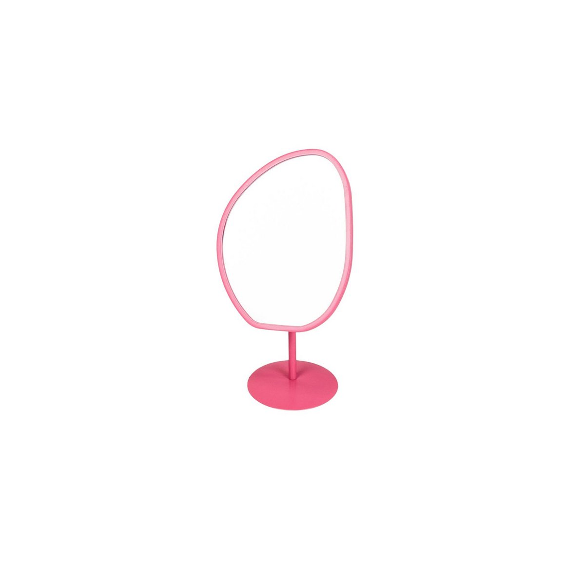 Staande make-up spiegel roze