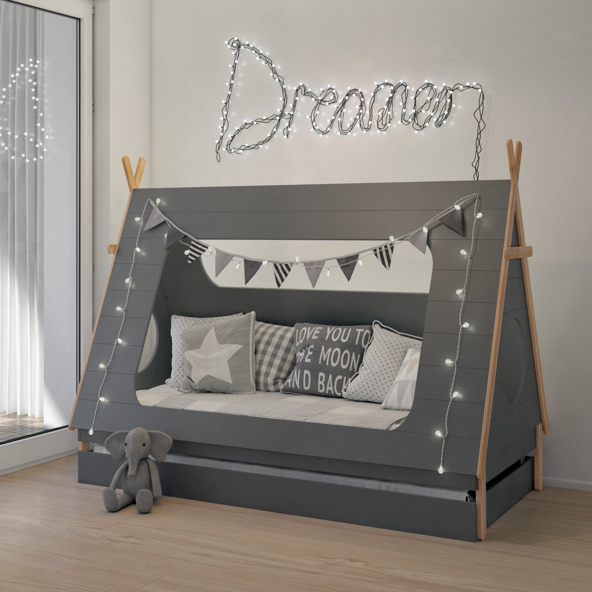 Kinderbed + lade