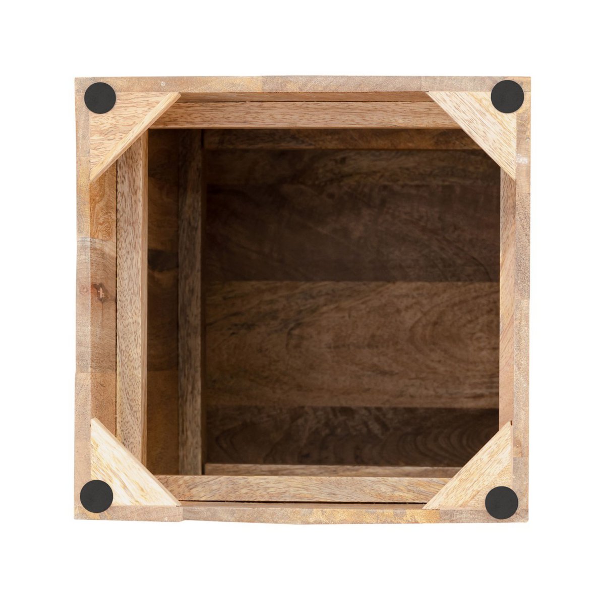 Bloemzuil mangohout 50 of 73cm hoog