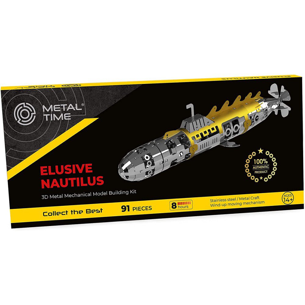 3D Metalen Bouwpakket Elusive Nautilus