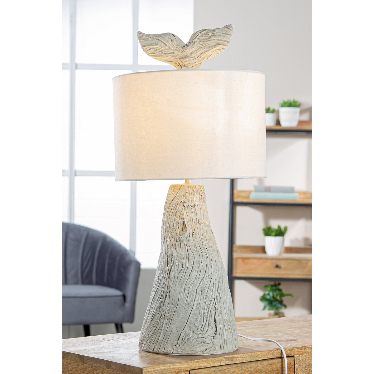 Tafellamp Walvis H. 64,5 cm
