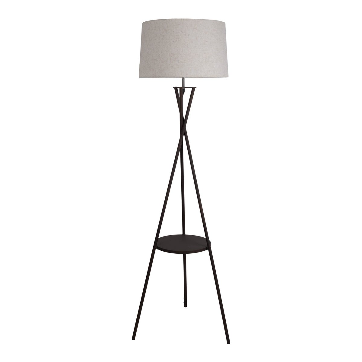 Staande lamp "Tora" met geïntegreerd tafeltje 158 cm hoog