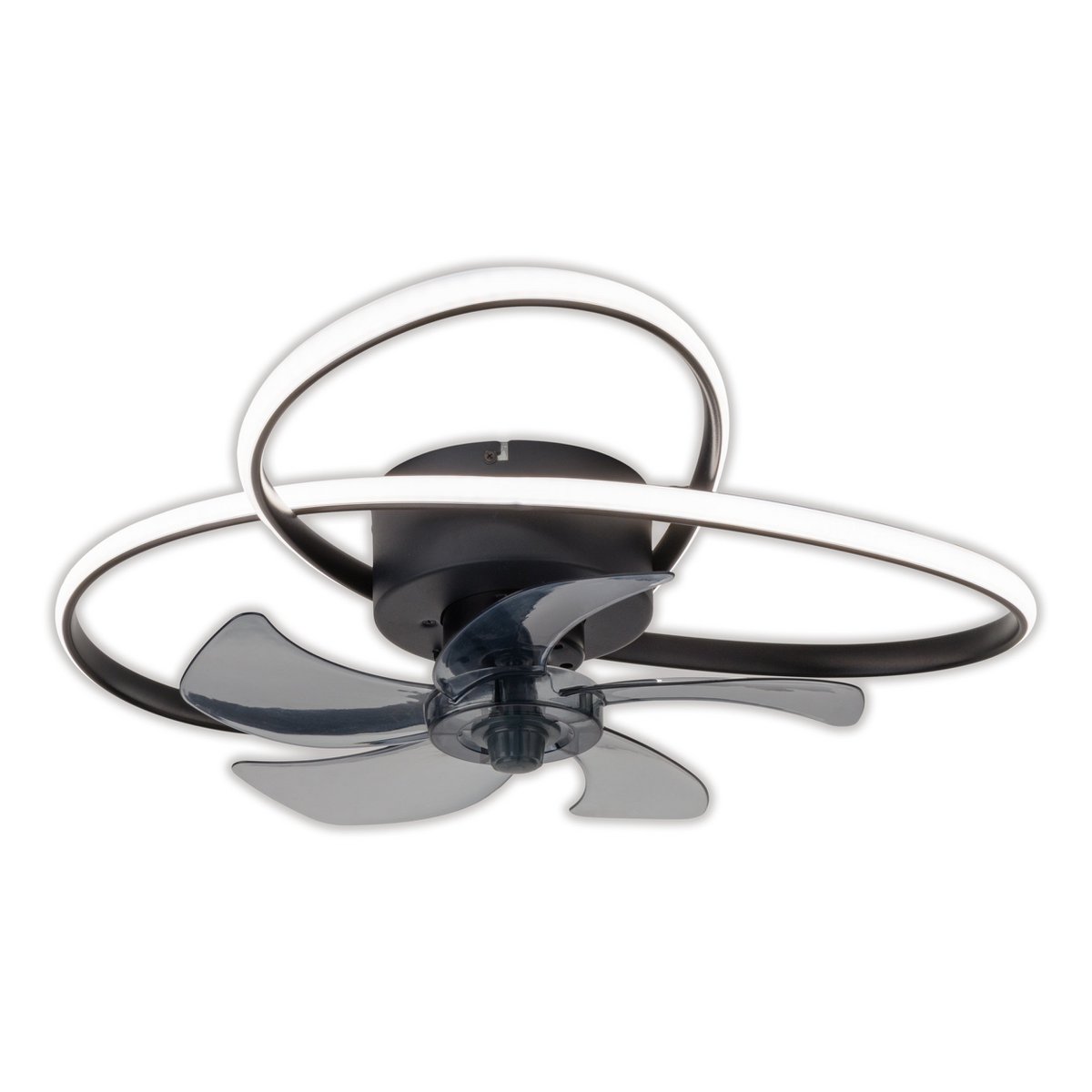 Plafondlamp LED "Leccio" met ventilator, nachtlichtfunctie, dim- en lichttemperatuurinstelling