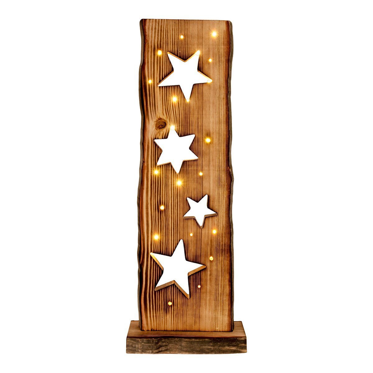 Houten Bord Sterren Hoogte 60cm met LED