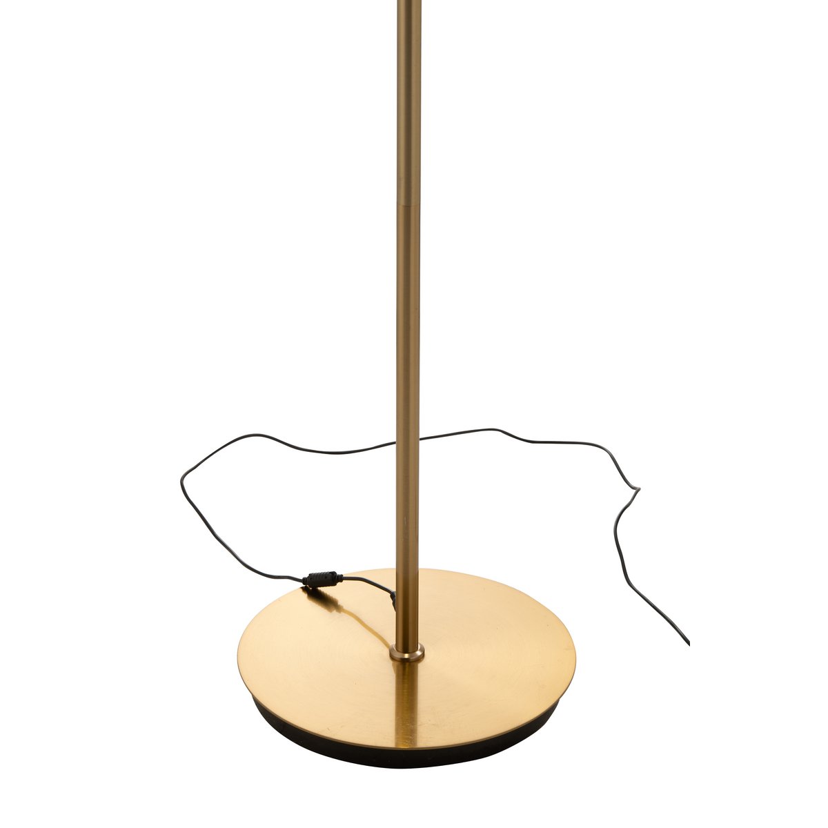 J-Line staanlamp - glas - bruin - LED lichtjes