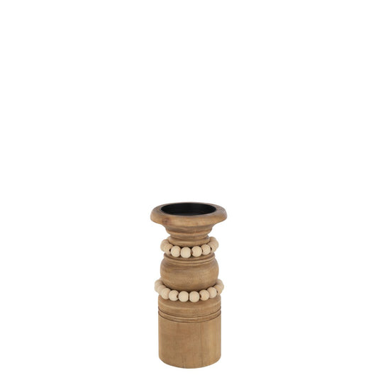 J-Line kaarshouder Pila - hout - naturel - small