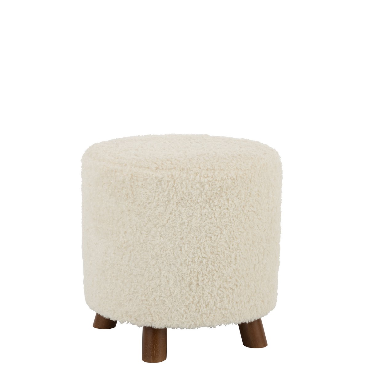 J-Line Poef Schaap Poot Polyester Wit