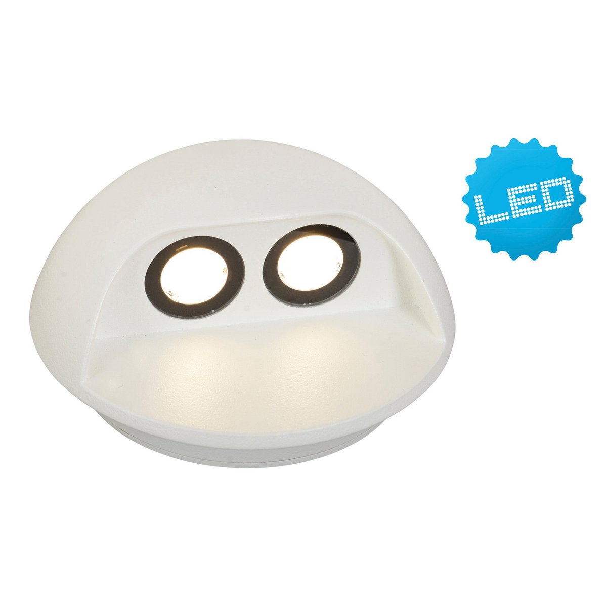 Wandlamp buiten LED "Vedus" diameter 13 cm Wit