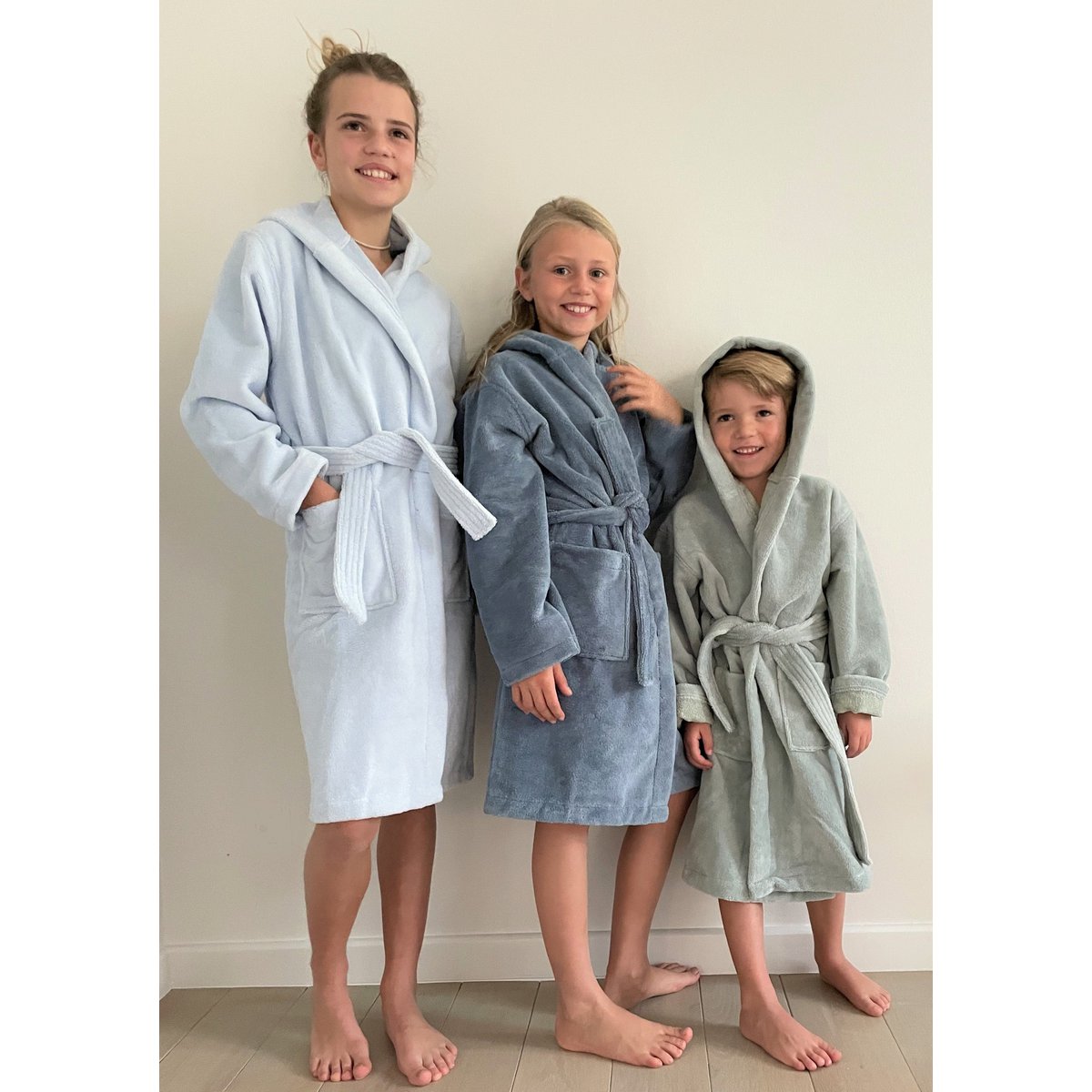 Teddy kinderbadjas Sky Blue
