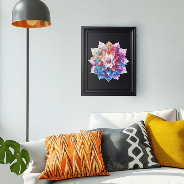 Houten Legpuzzel Mystic Mandala Bloem