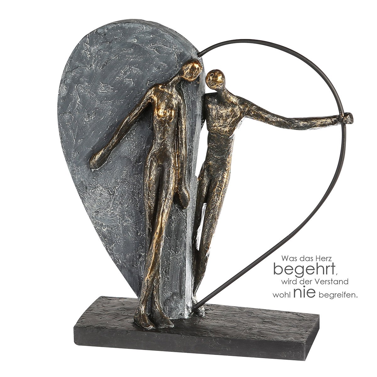 Poly/metalen sculptuur "Hartslag"