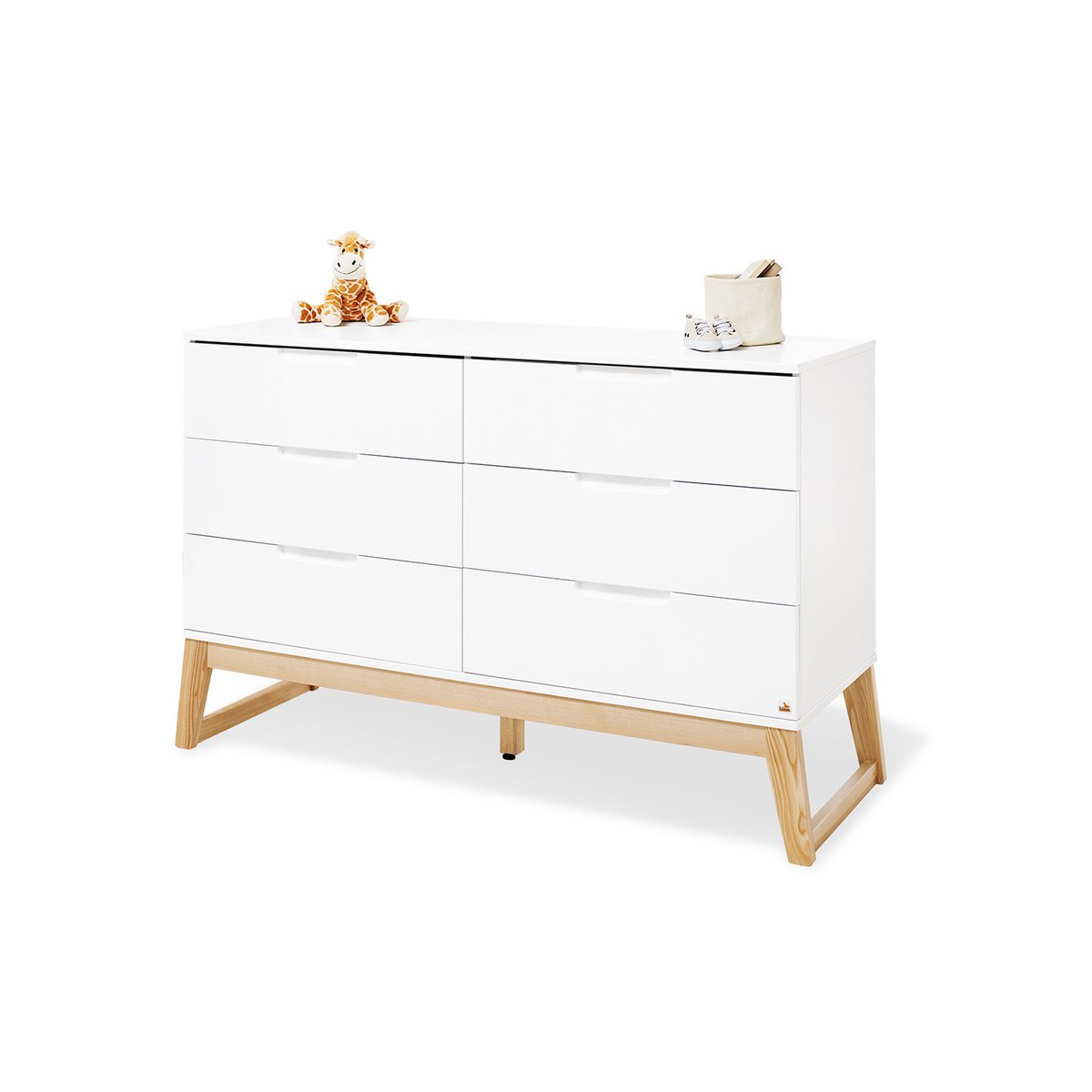 Set 'Brug' extra breed 3 delen: ledikant, extra brede commode, 2-deurs kledingkast