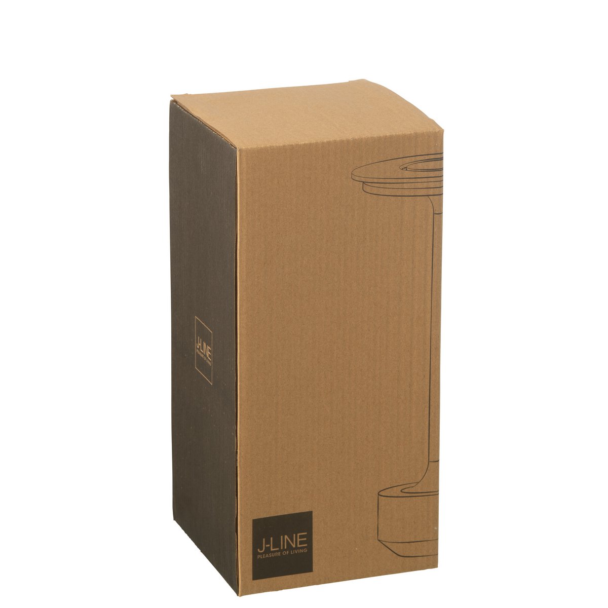 J-Line lamp Touch - kunststof - zwart - LED
