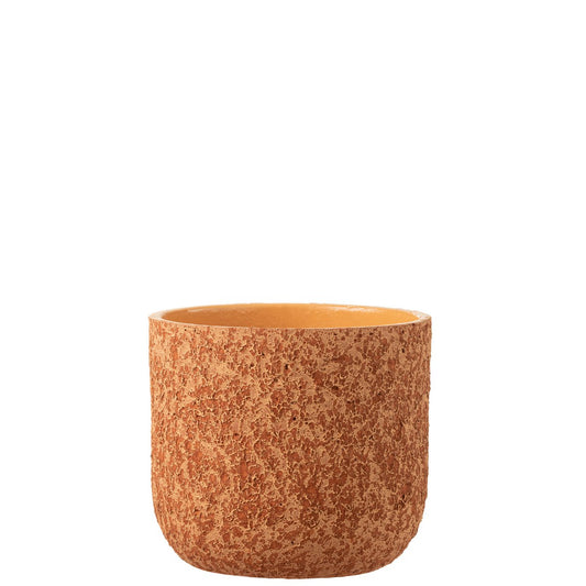 J-Line bloempot Ruw - keramiek - terracotta - large - Ø 22 cm