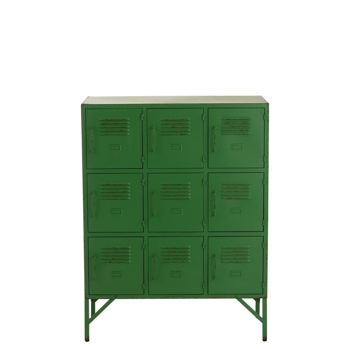 J-Line Kast 9 Deuren Metaal Groen