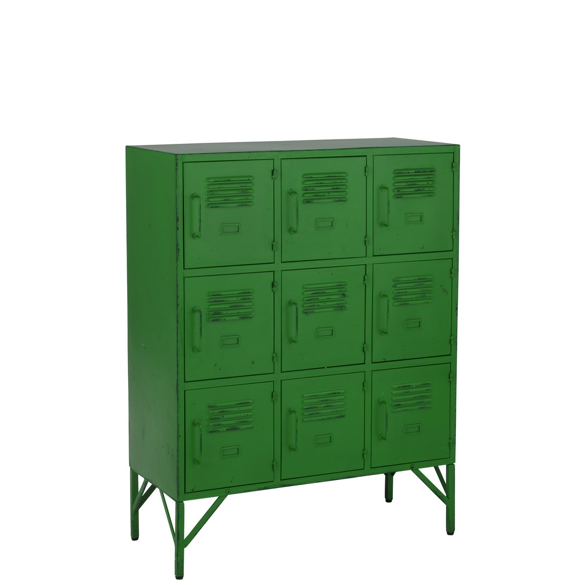 J-Line Kast 9 Deuren Metaal Groen