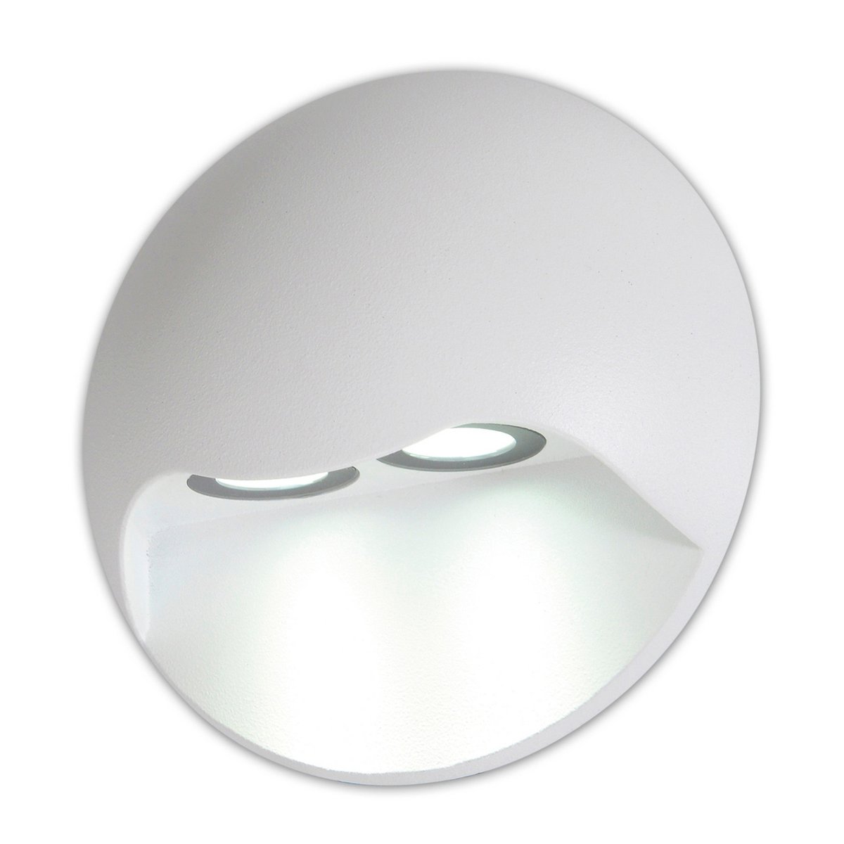 Wandlamp buiten LED "Vedus" diameter 13 cm Wit