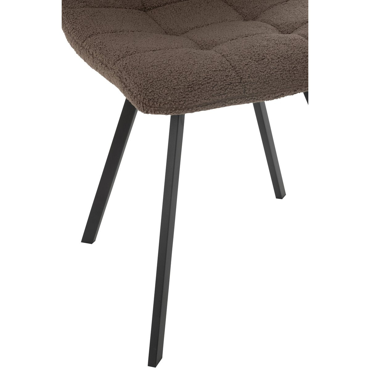 J-Line Eetstoel Clark Metaal/Polyester Bruin