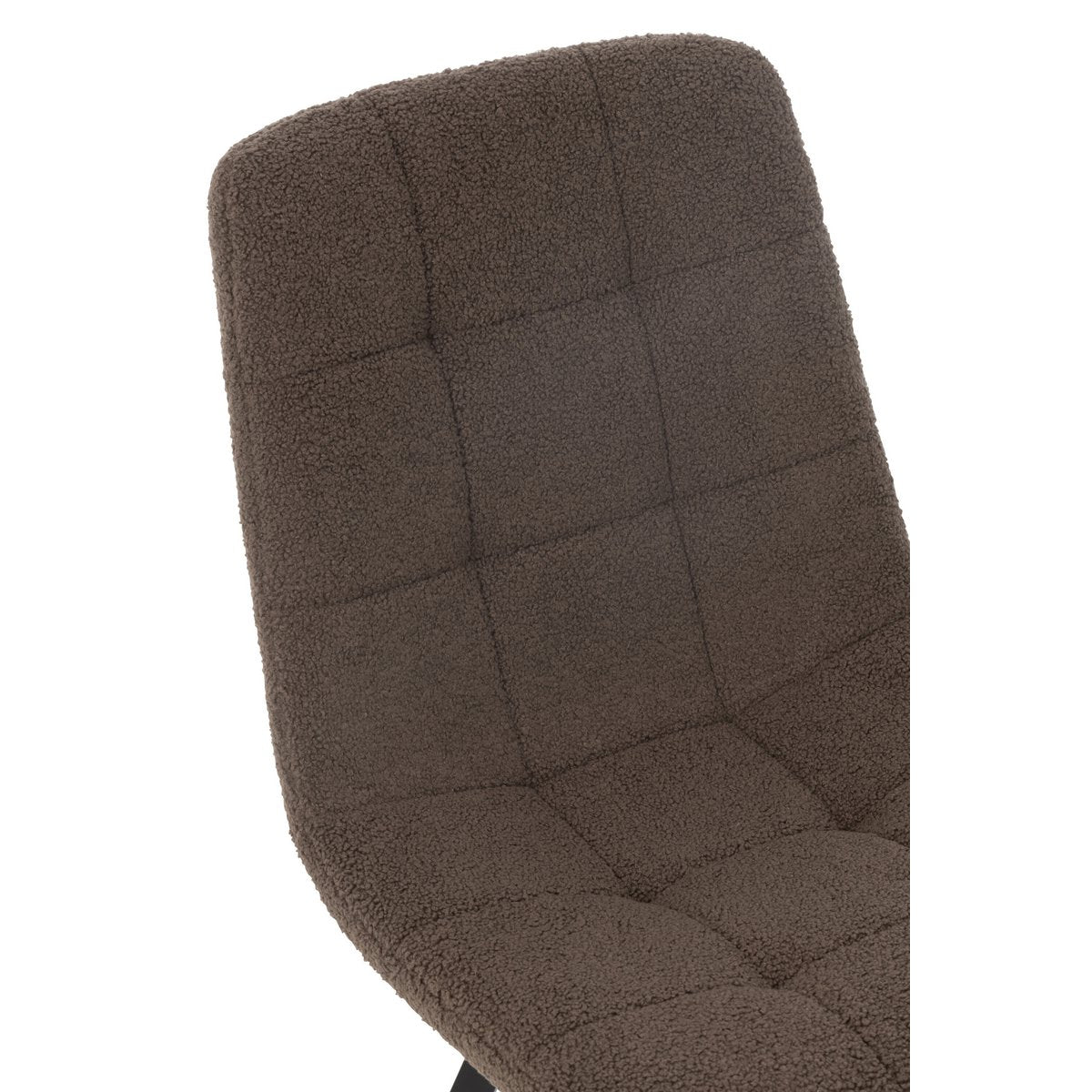 J-Line Eetstoel Clark Metaal/Polyester Bruin