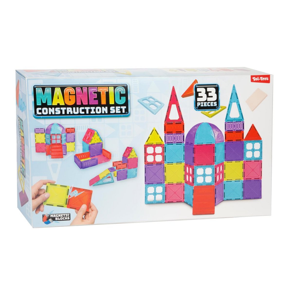 Toi-Toys Bouwset magneetpanelen 33-delig