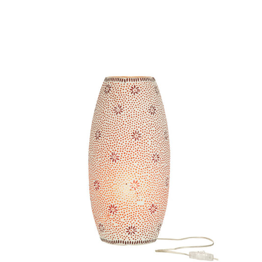 J-Line lamp Bram - glas - rood - large