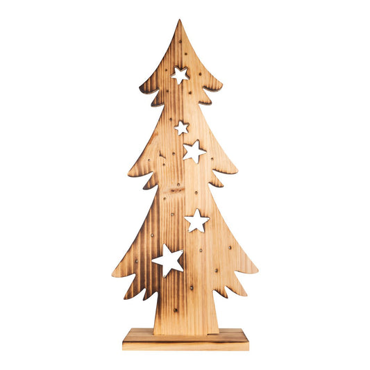 Houten Kerstboom Hoogte 80cm met LED