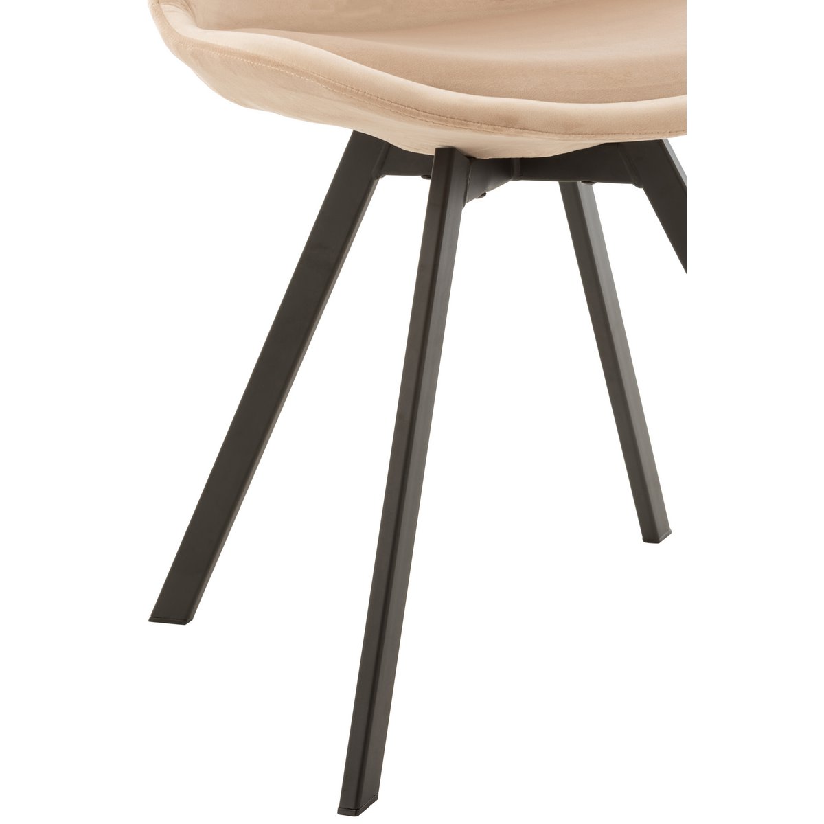 J-Line stoel Helene - metaal/textiel - beige
