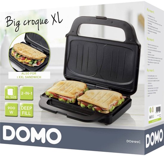 Domo DO9195C Tosti-IJzer 900W Zilver