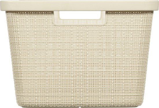 Curver Wasmand Jute-Look 46L Crème