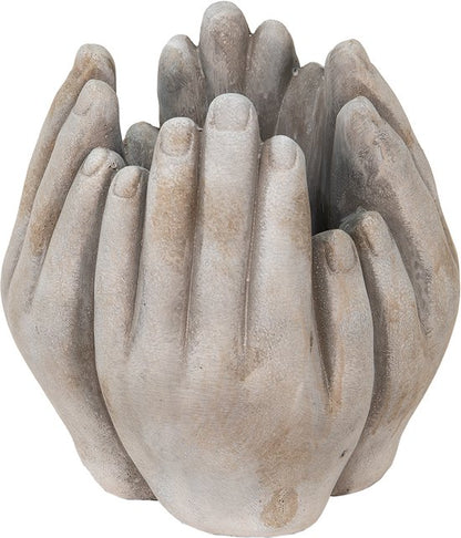 Bloempot handen 19x18x22 cm
