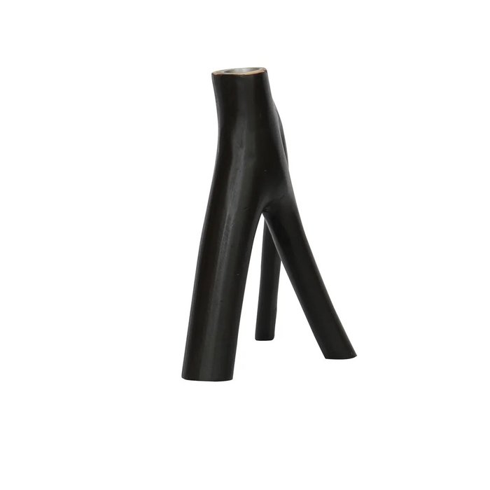 Triple Twig kaarsenhouder - Zwart