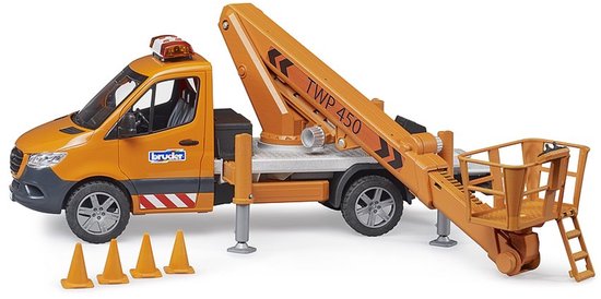 Bruder Vrachtwagen Mercedes-Benz Sprinter met Werkplatvorm