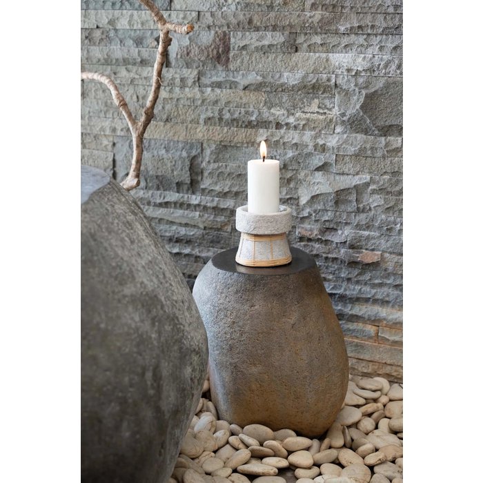 Serene Kaarsenhouder - Beton Naturel - S