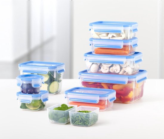 Tefal K30290 MasterSeal Vershoudbakjes 0.15-3.7L 5-delig Blauw