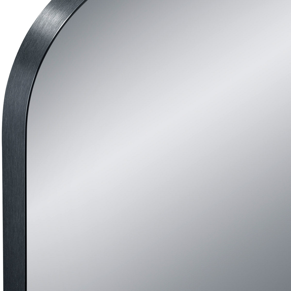 Wandspiegel 150cm Zwart Metaal