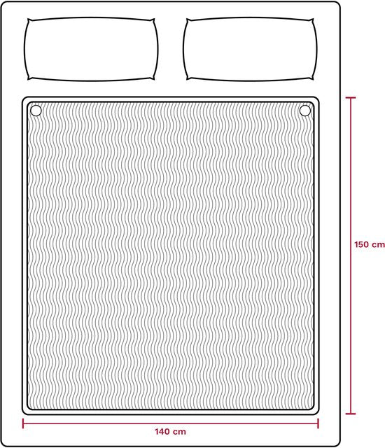 Inventum HN5211L 2 Persoons Elektrische Deken 150x140 cm Lichtblauw/Fleece