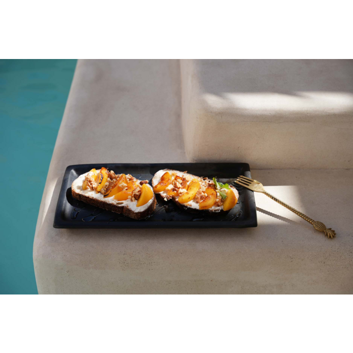 Burned Sushi Bord - Zwart - M