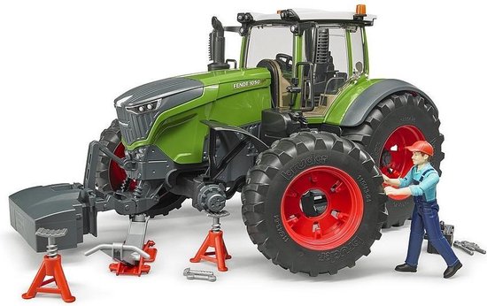 Bruder 4041 Tractor Fendt 1050 Vario + Garage Accessoires